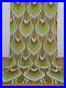 2-vintage-heavy-weight-fabric-curtains-drapes-olive-green-white-Mid-Century-70s-01-wxed