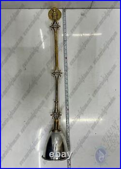 Mid Century Style Swing Arm Vintage Aluminum & Brass Nautical Wall Lamp Fixture