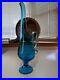 Vtg-MCM-L-E-Smith-Glass-Aqua-Blue-Swung-Vase-Pitcher-15-01-xqrv